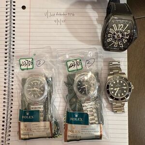 Silver and Black Timepieces